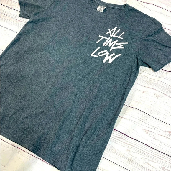 All time low Graphic Band Concert Tshirt Short Sleeve Merch Y2K Grunge medium - Picture 1 of 8